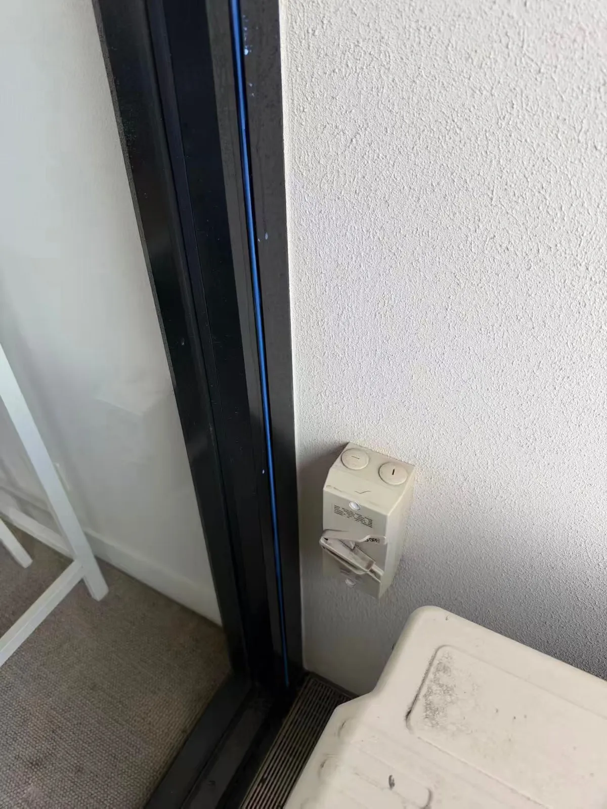 Lower frame-to-wall joint detail